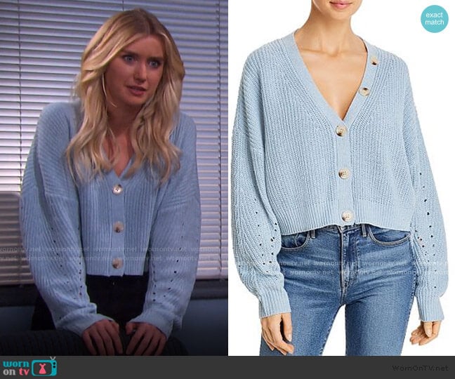 WornOnTV: Claire’s blue cropped cardigan on Days of our Lives | Isabel ...