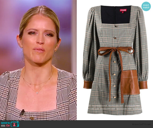 WornOnTV: Sara’s plaid square neck dress on The View | Sara Haines ...