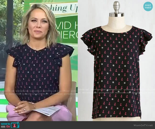 Sway Anchor Top worn by Dylan Dreyer on Today