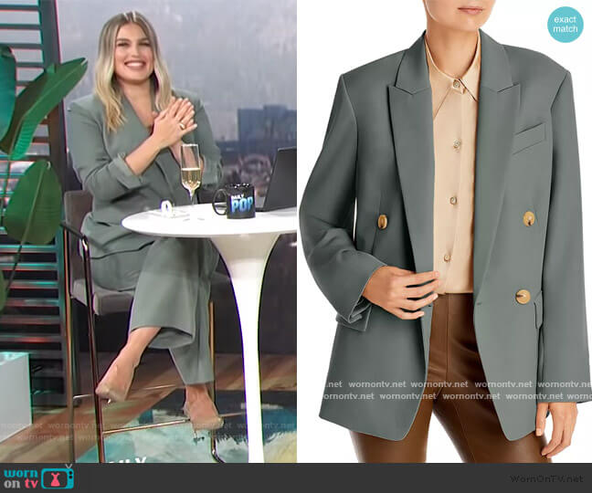 Husband Blazer by Vince worn by Carissa Loethen Culiner on E! News