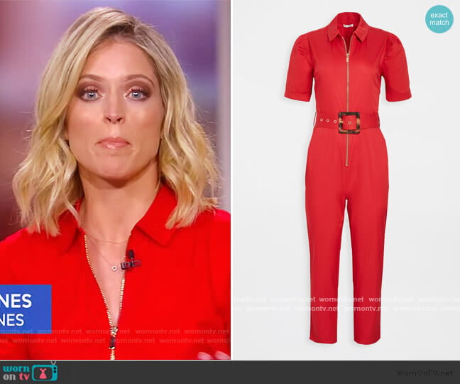 Short Sleeve Belted Jumpsuit by We Wore What worn by Sara Haines on The View