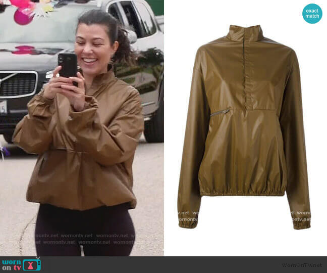 Season 3 windbreaker jacket by Yeezy worn by Kourtney Kardashian  on Keeping Up with the Kardashians