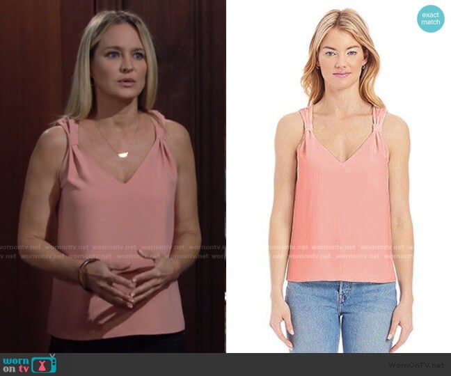 Astra Tank by Amanda Uprichard worn by Sharon Newman (Sharon Case) on The Young and the Restless