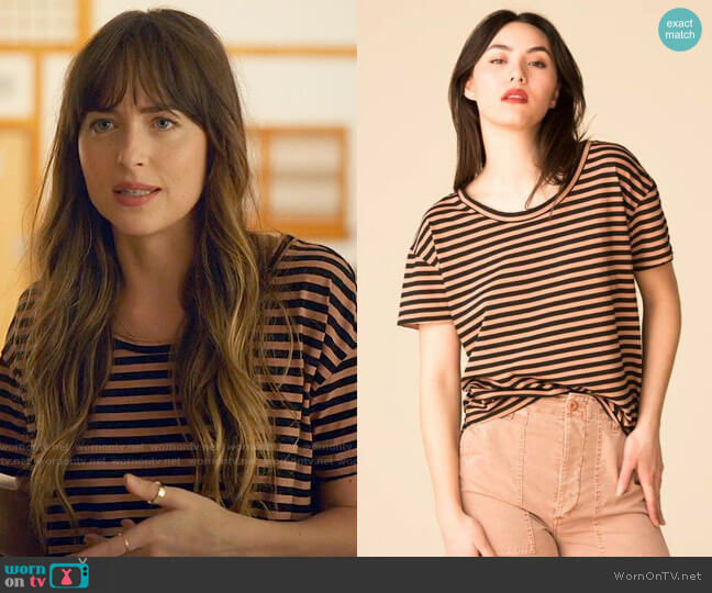 Maggie’s striped tee on The High Note