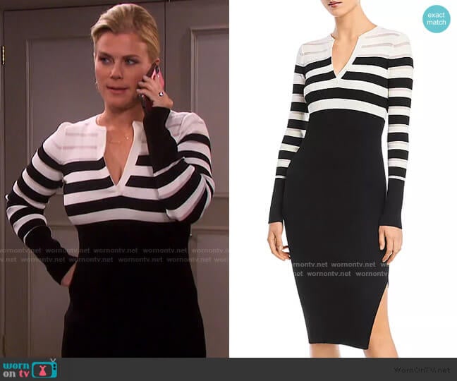 Candice Rib-Knit Midi Dress by Bailey 44 worn by Sami Brady (Alison Sweeney) on Days of our Lives