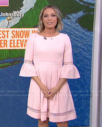 Dylan’s pink laser-cut dress on Today