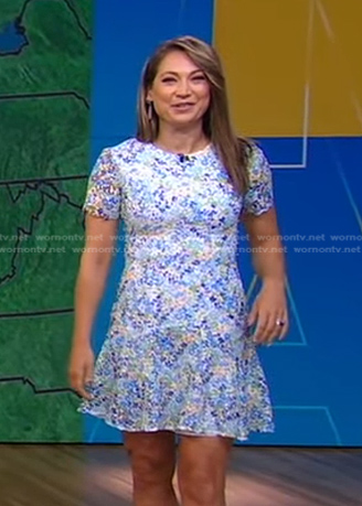 Ginger's floral lace dress on Good Morning America