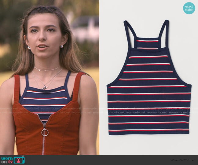 Short Camisole Top by H&M worn by Blair Wesley (Anjelica Bette Fellini) on Teenage Bounty Hunters