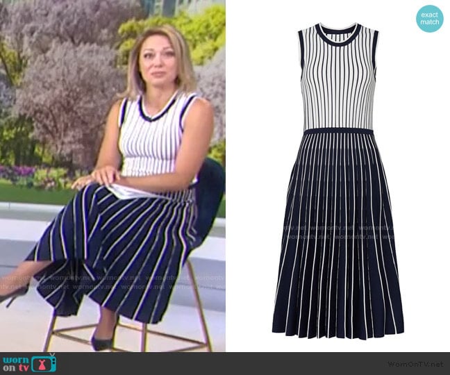 Pleated Knit Dress by Jason Wu worn by Dylan Dreyer on Today