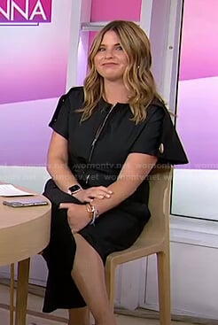 Jenna’s black zip front jumpsuit on Today