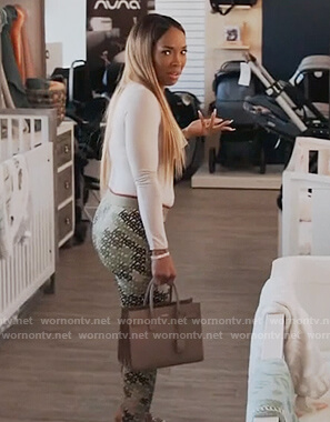 Malika’s camo leggings on Keeping Up with the Kardashians