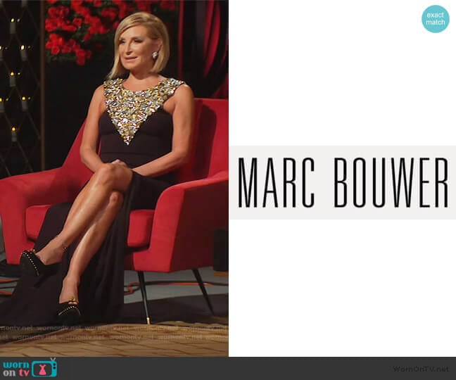 Custom Dress by Marc Bouwer worn by Sonja Morgan on The Real Housewives of New York City