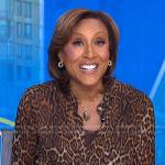 Robin’s leopard print blouse on Good Morning America