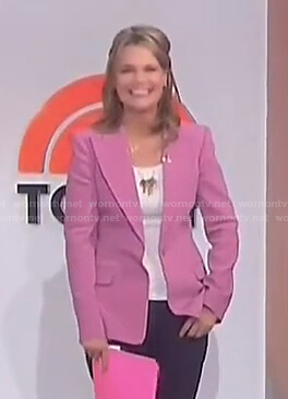 Savannah’s pink blazer on Today