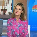 Savannah’s pink floral shirtdress on Today