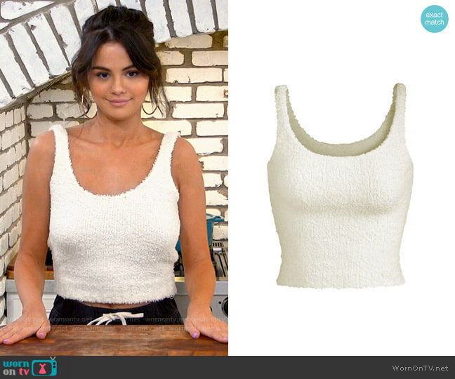 Skims Cozy Knit Tank worn by Selena Gomez  on Selena + Chef