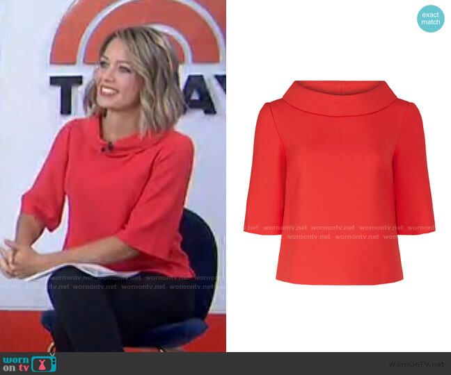 Kailee Top by Trina Turk worn by Dylan Dreyer on Today