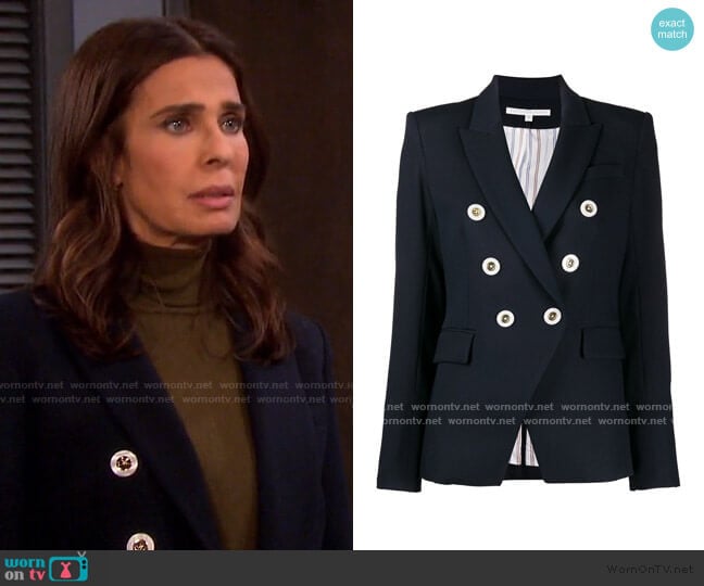 Miller Dickey Jacket by Veronica Beard worn by Hope Williams (Kristian Alfonso) on Days of our Lives