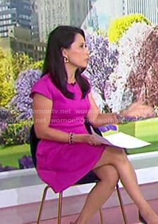 Vicky’s pink cap sleeve dress on Today