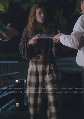 Blair's plaid pants on Teenage Bounty Hunters