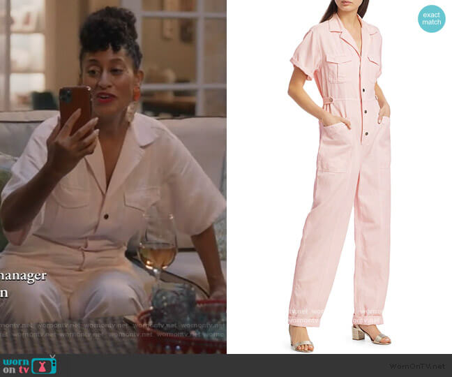 Petra Jumpsuit by A.L.C. worn by Rainbow Johnson (Tracee Ellis Ross) on Blackish