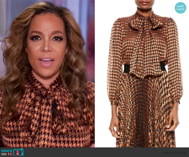 Lolita Blouse by Alice + Olivia worn by Sunny Hostin  on The View