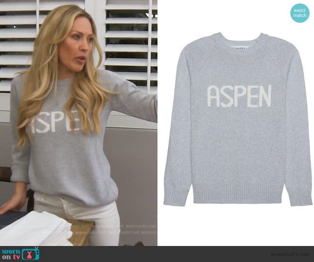 Aspen Sweater by Aspen worn by Braunwyn Windham-Burke on The Real Housewives of Orange County