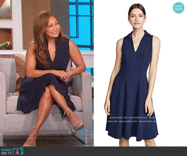 Romee Dress by Black Halo worn by Carrie Inaba on The Talk