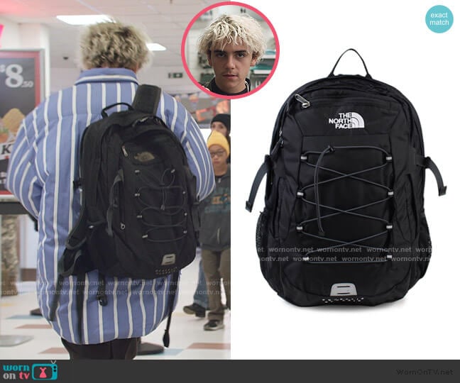 Borealis Backpack in black by The North Face worn by Fraser Wilson (Jack Dylan Grazer) on We Are Who We Are