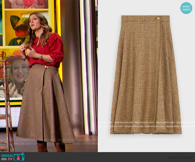 70s Skirt by Celine worn by Drew Barrymore on The Drew Barrymore Show
