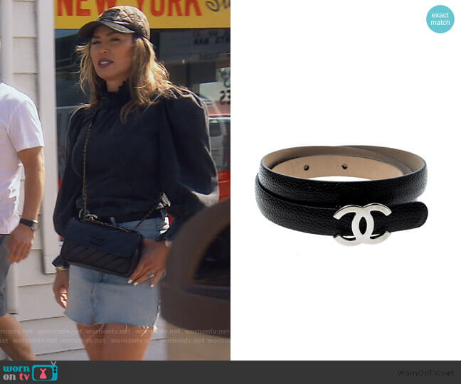 CC Belt by Chanel worn by Kelly Dodd  on The Real Housewives of Orange County