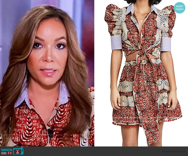 Selah Top by Chen Burkett worn by Sunny Hostin on The View