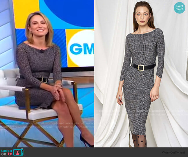 Lorne Dress by Chiara Boni La Petite Robe  worn by Amy Robach on Good Morning America