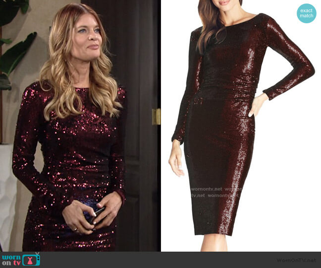 WornOnTV: Phyllis’s sequin long sleeve dress on The Young and the ...