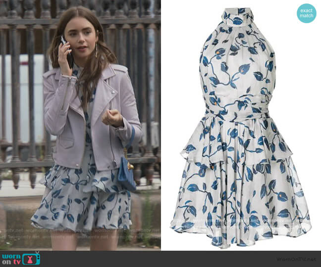 WornOnTV: Emily's white heart print dress on Emily in Paris, Lily Collins
