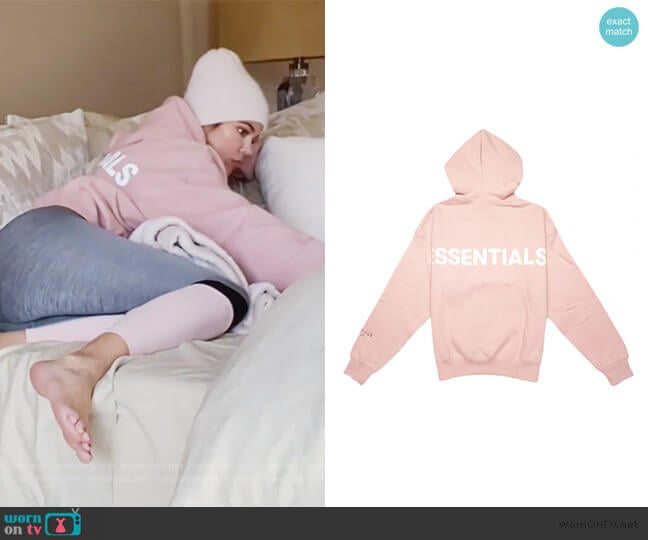 Fear of Gold Hoodie by Essentials worn by Khloe Kardashian on Keeping Up with the Kardashians