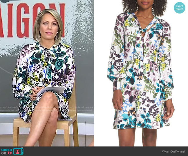 WornOnTV: Dylan’s floral print long sleeve dress on Today | Dylan ...