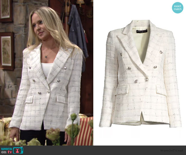 WornOnTV: Nikki's tweed jacket with flower pockets on The Young