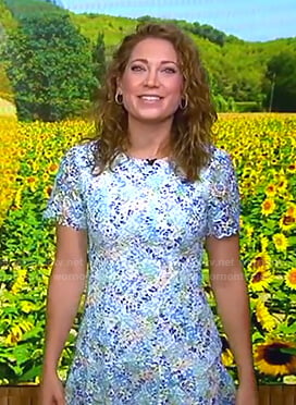 Ginger’s floral lace dress on Good Morning America