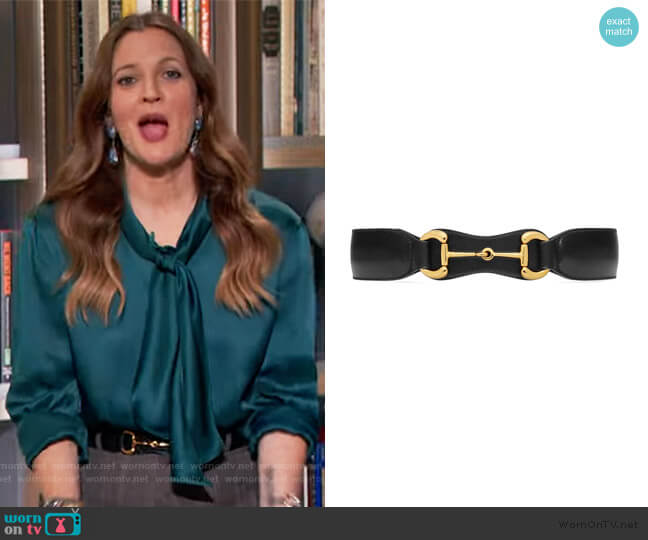 Horsebit leather belt by Gucci worn by Drew Barrymore on The Drew Barrymore Show