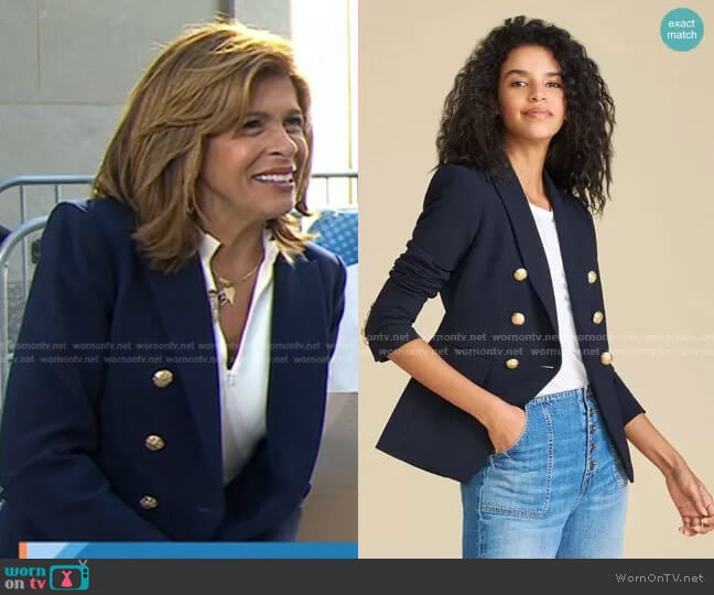 I Heart NY Dickey Jacket by Veronica Beard  worn by Hoda Kotb on Today