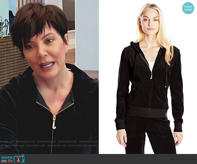 J Bling Orig Velour Jacket by Juicy Couture worn by Kris Jenner on Keeping Up with the Kardashians