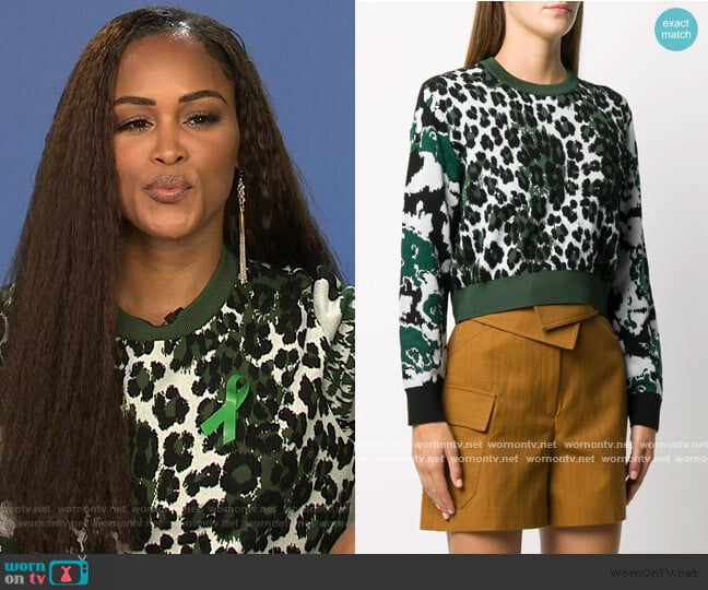 WornOnTV: Eve’s green leopard sweatshirt on The View | Eve | Clothes ...