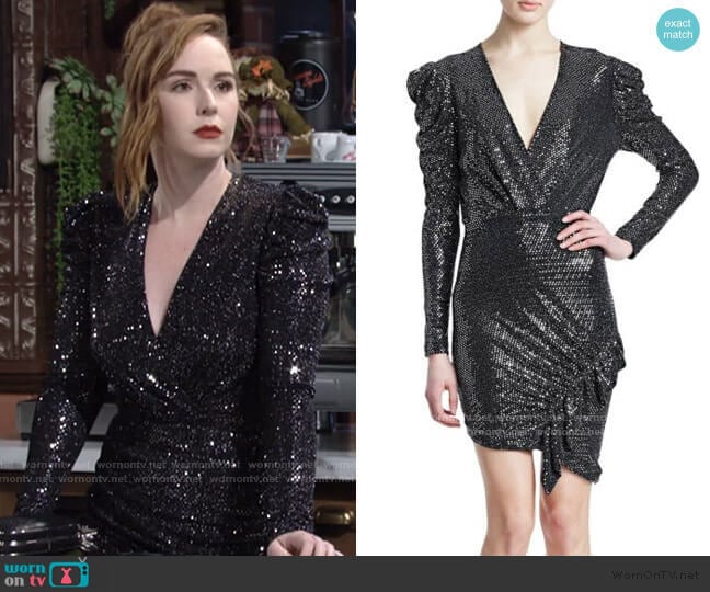 Loulou Dress by IRO worn by Mariah Copeland (Camryn Grimes) on The Young and the Restless