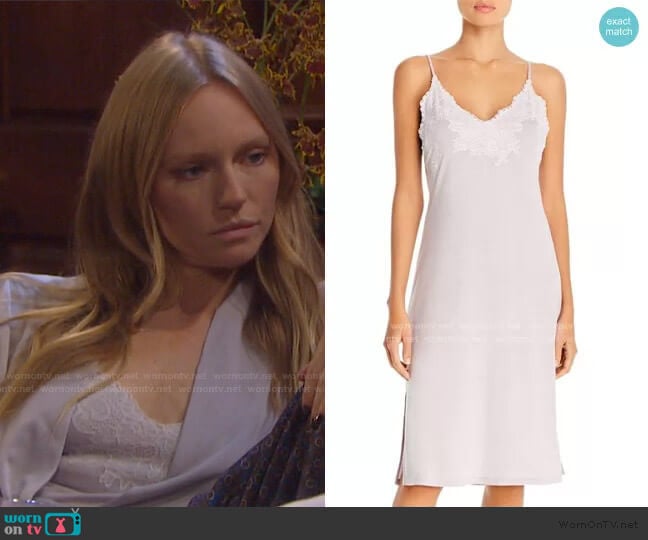 Luxe Shangri-La Chemise by Natori worn by Abigail Deveraux (Marci Miller) on Days of our Lives