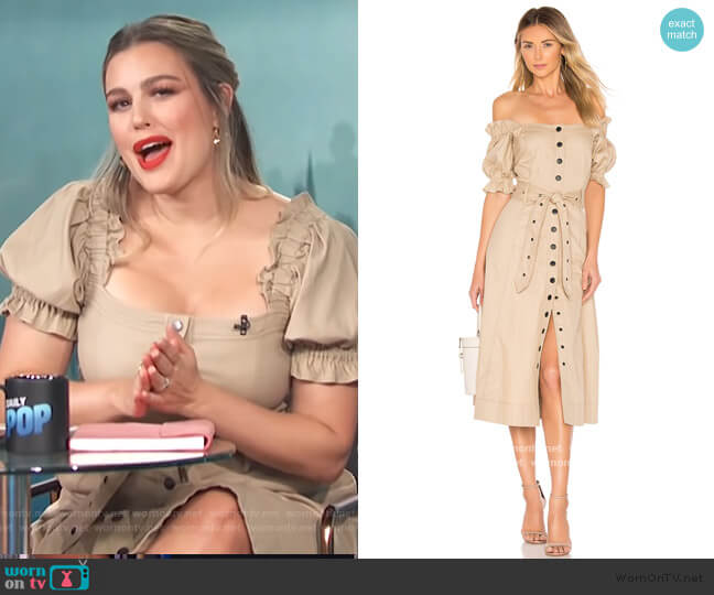 Charlize Canvas Dress by Marissa Webb worn by Carissa Loethen Culiner on E! News