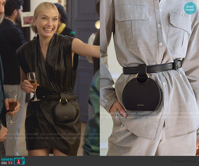 The belt bag of Camille (Camille Razat) in Emily in Paris (S01E04)