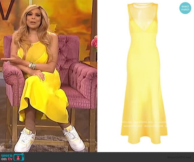 Matte Knit Sleeveless Dress by Proenza Schouler worn by Wendy Williams on The Wendy Williams Show