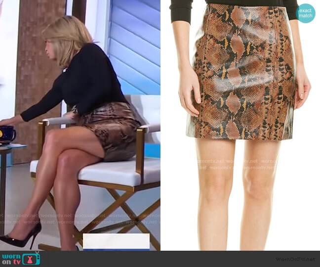 Rida Skirt by Ronny Kobo worn by Amy Robach on Good Morning America