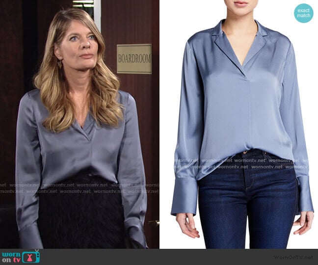 Rebekah Blouse by Kobi Halperin worn by Phyllis Summers (Michelle Stafford) on The Young and the Restless